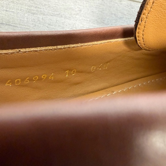 Used men’s Gucci Jordaan suede loafers size 10 no box main image 5